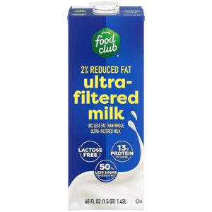 Food Club Reduced Fat Ultra-Filtered Milk 48 fl oz