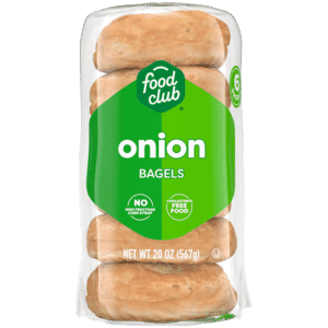 Food Club Onion Bagels 6 Each