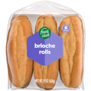 Food Club Brioche Rolls 6 Rolls