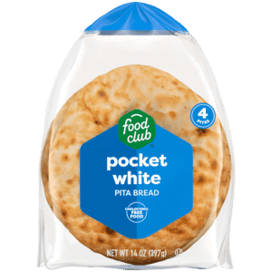 Food Club Pocket White Pita Bread 4 Each