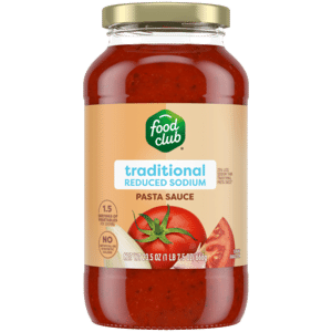 Food Club Reduced Sodium Traditional Pasta Sauce 23.5 oz