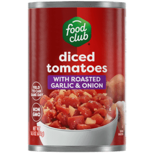 Food Club Diced Tomatoes with Roasted Garlic & Onion 14.5 oz