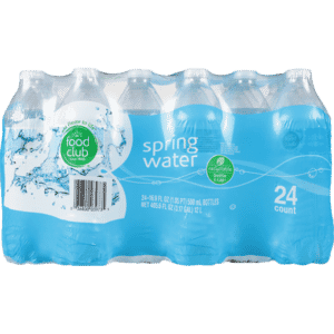 Food Club Spring Water 24 ea