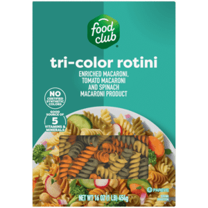 Food Club Tri-Color Rotini 16 oz