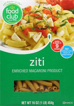 Food Club Ziti 16 oz