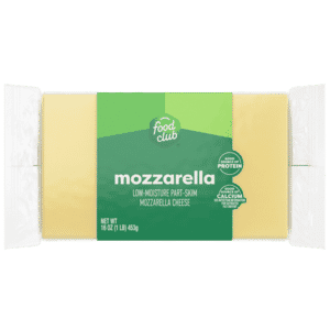 Food Club Low-Moisture Part-Skim Mozzarella Cheese 16 oz