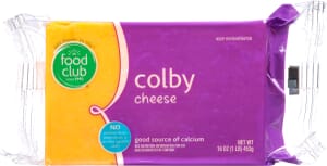 Food Club Colby Cheese 16 oz