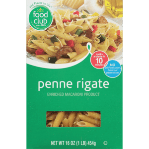 Food Club Penne Rigate 16 oz