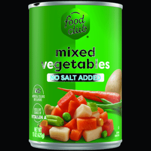 Food Club No Salt Added Mixed Vegetables 15 oz