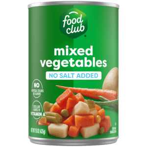 Food Club No Salt Added Mixed Vegetables 15 oz