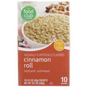 Cinnamon Roll Instant Oatmeal