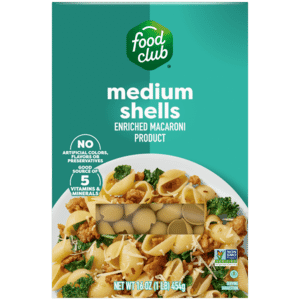 Food Club Medium Shells 16 oz