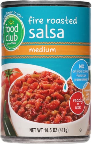 Food Club Medium Fire Roasted Salsa 14.5 oz