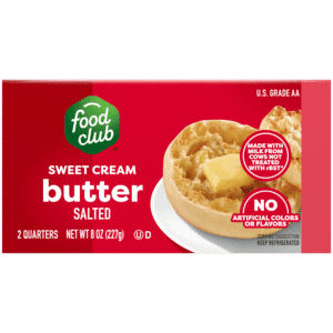 Food Club Sweet Cream Salted Butter 2 Each