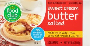 Food Club Sweet Cream Salted Butter 2 ea