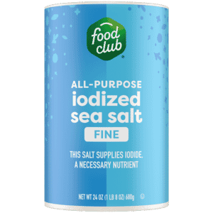 Food Club All-Purpose Iodized Fine Sea Salt 24 oz