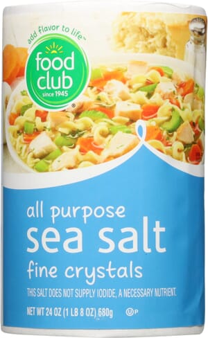 Food Club Fine Crystals All Purpose Sea Salt 24 oz