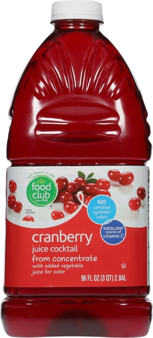 Food Club Cranberry Juice Cocktail 96 fl oz