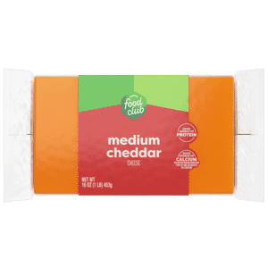 Food Club Medium Cheddar Cheese 16 oz