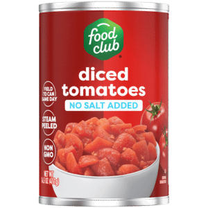 Food Club No Salt Added Diced Tomatoes 14.5 oz