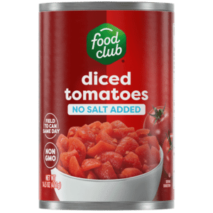 Food Club No Salt Added Diced Tomatoes 14.5 oz