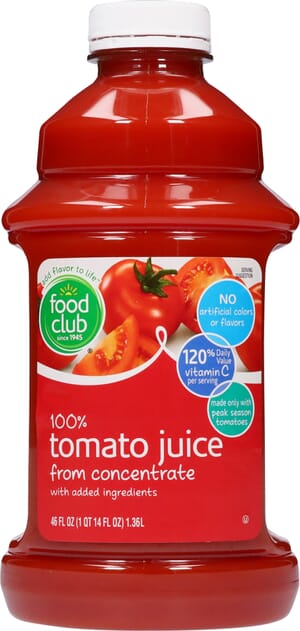 Food Club 100% Tomato Juice 46 fl oz