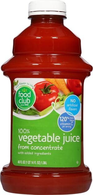 Food Club 100% Vegetable Juice from Concentrate 46 fl oz