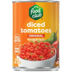Food Club Original with Green Chilies Diced Tomatoes 10 oz