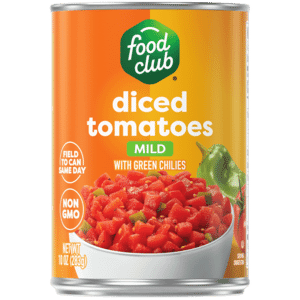 Food Club Mild with Green Chilies Diced Tomatoes 10 oz