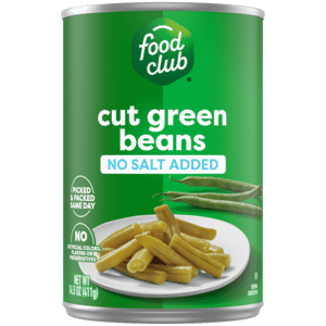 Food Club No Salt Added Cut Green Beans 14.5 oz