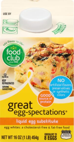 Food Club Liquid Egg Substitute 16 oz