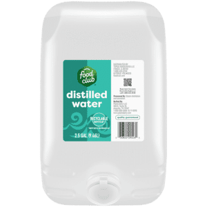 Food Club Distilled Water 2.5 gal