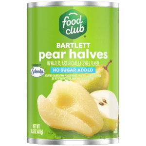 Food Club No Sugar Added Bartlett Pear Halves 14.5 oz