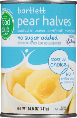 Food Club Essential Choice Bartlett Pear Halves 14.5 oz