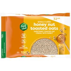 Food Club Honey Nut Toasted Oats Cereal 32 oz