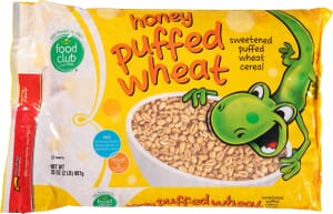 Food Club Honey Puffed Wheat Cereal 32 oz