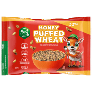 Food Club Honey Puffed Wheat Cereal 32 oz