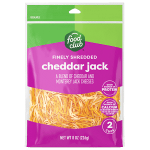 Food Club Cheddar Jack Finely Shredded Cheese 8 oz
