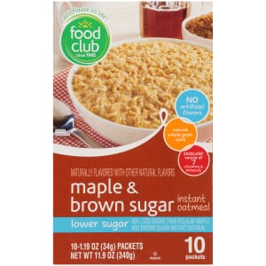 Maple & Brown Sugar Instant Oatmeal