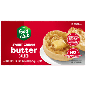 Food Club Sweet Cream Salted Butter 4 Each