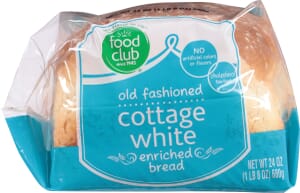 Food Club Old Fashioned Cottage White Enriched Bread 24 oz