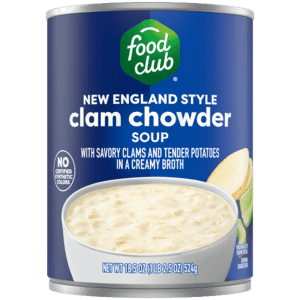 Food Club New England Style Clam Chowder Soup 18.5 oz