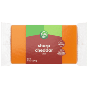 Food Club Sharp Cheddar Cheese 16 oz