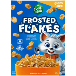 Food Club Frosted Flakes Cereal Giant Size 24 oz