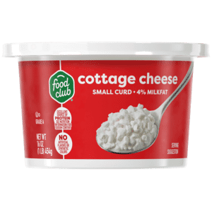 Food Club 4% Milkfat Small Curd Cottage Cheese 16 oz