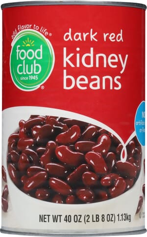 Food Club Dark Red Kidney Beans 40 oz