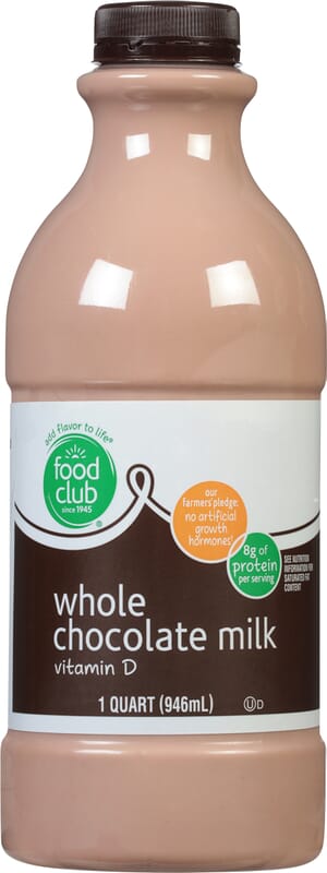 Food Club Whole Chocolate Milk 1 qt