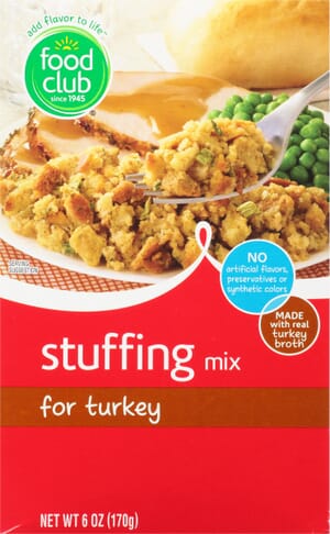 Food Club for Turkey Stuffing Mix 6 oz