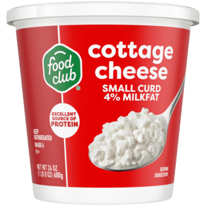 Food Club Small Curd 4% Milkfat Cottage Cheese 24 oz
