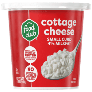 Food Club 4% Milkfat Small Curd Cottage Cheese 24 oz